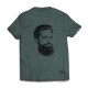 The Face TEE - Black on Green