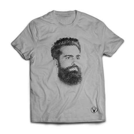 The Face TEE - Black on Grey
