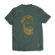 The Face TEE - Gold on Green