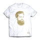 The Face TEE - Gold on White