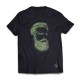 The Face TEE - Green on Black