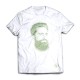 The Face TEE - Green on White
