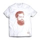 The Face TEE - Red on White