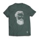 The Face TEE - White on Green